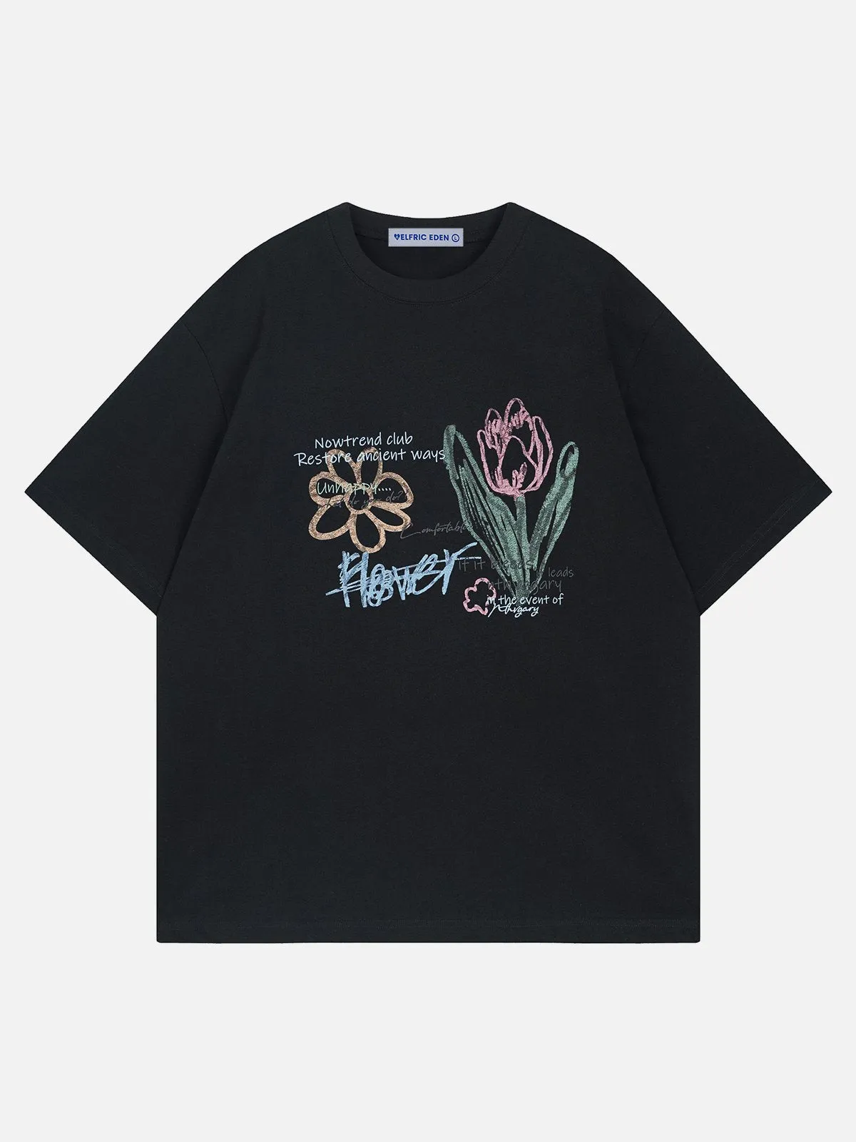Aelfric Eden Line Flower Print Tee sold by Aelfric Eden product image thumbnail 2