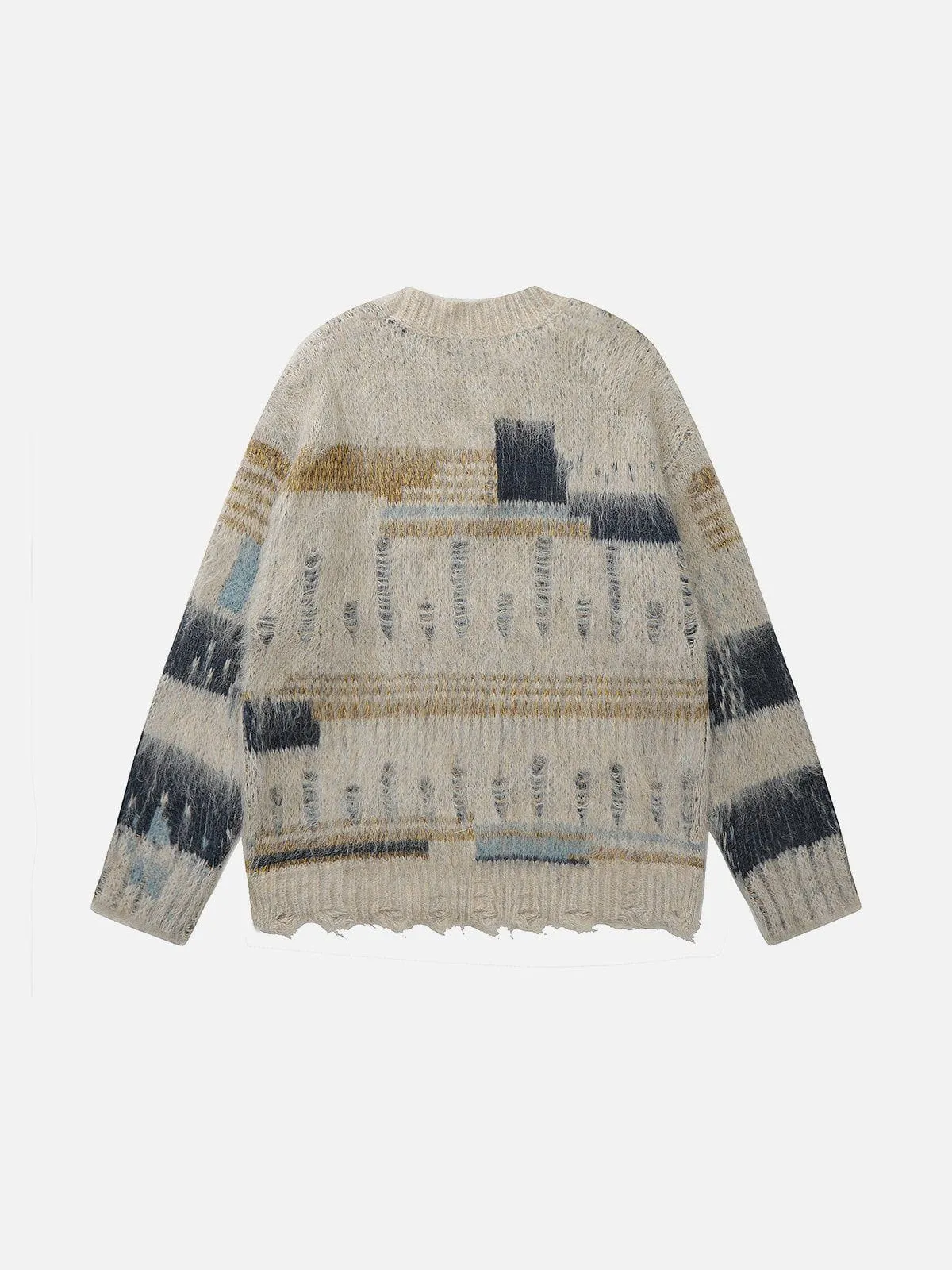 Aelfric Eden Distressed Color Blocking Sweater sold by Aelfric Eden product image thumbnail 3