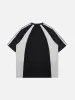 [Holiday Special] Patchwork Contrast Racing Tee sold by Aelfric Eden
