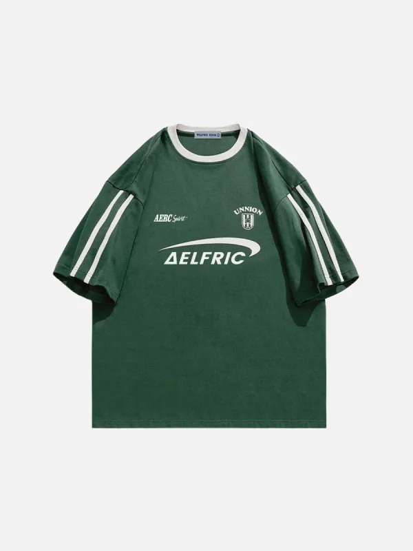 [Holiday Special] Star Emblem Letter Print Tee sold by Aelfric Eden