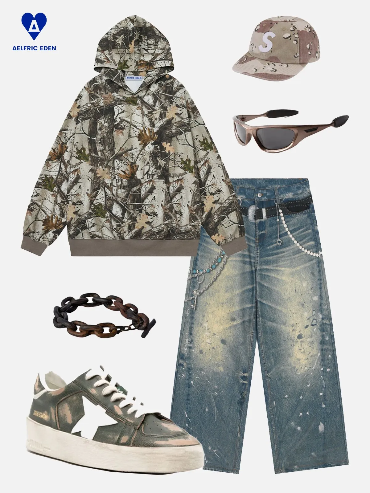 Aelfric Eden Oversized Camo Hoodie sold by Aelfric Eden product image thumbnail 5