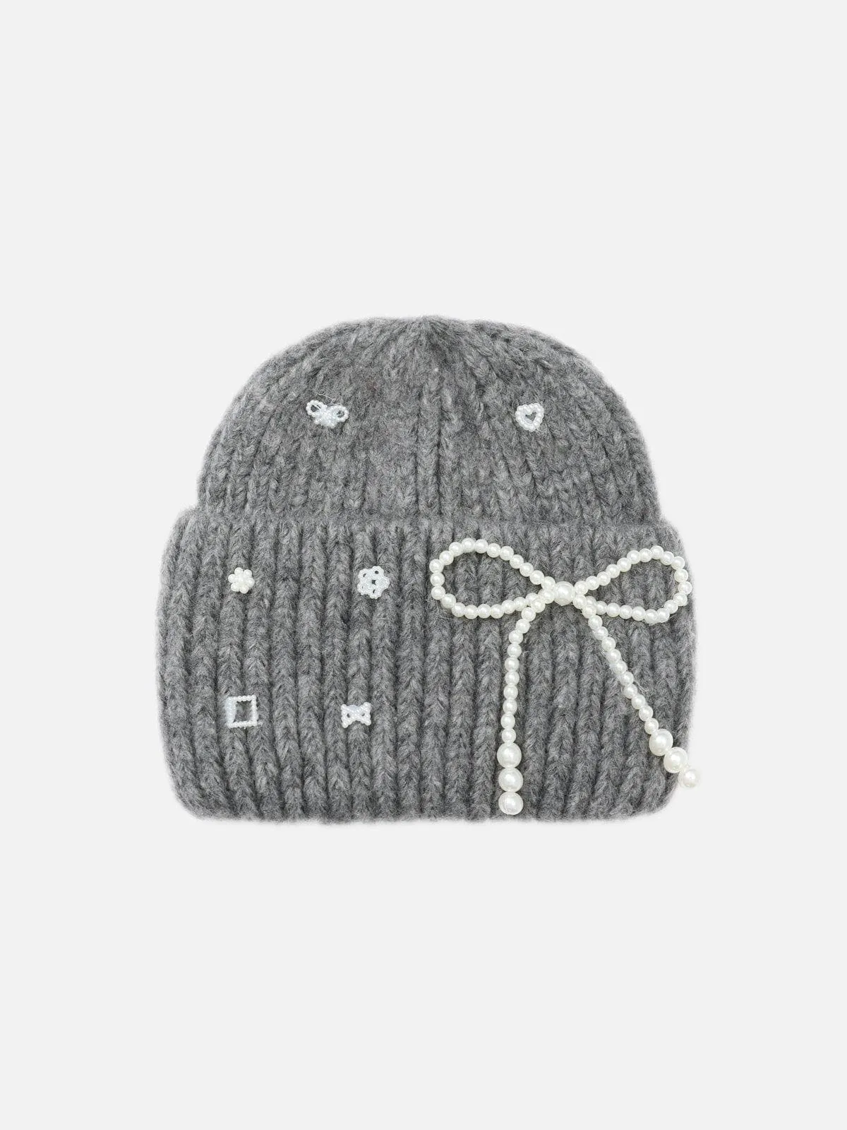 Pearl Bow Knit Beanie sold by Aelfric Eden