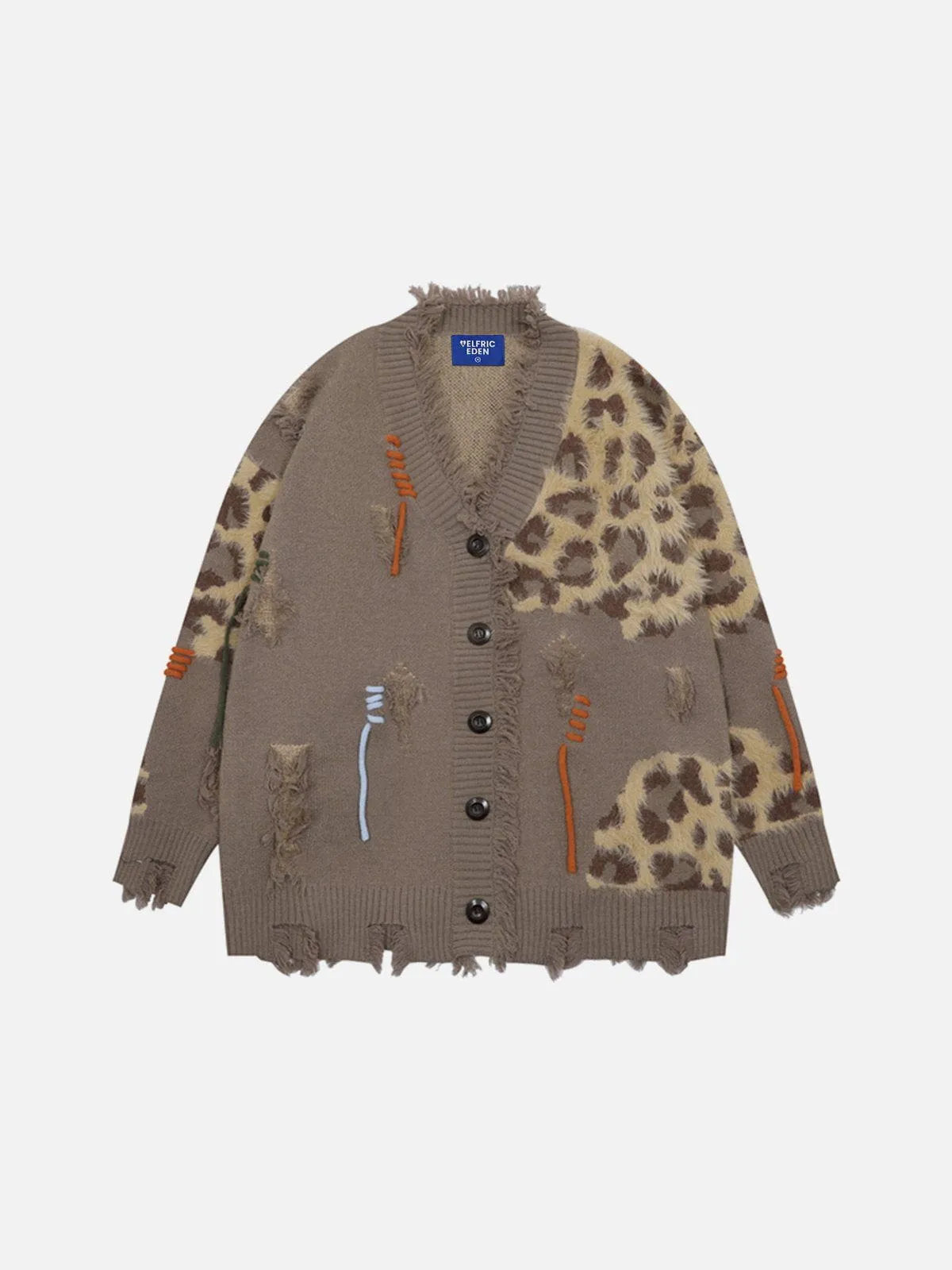 Aelfric Eden Irregular Leopard Print Cardigan sold by Aelfric Eden