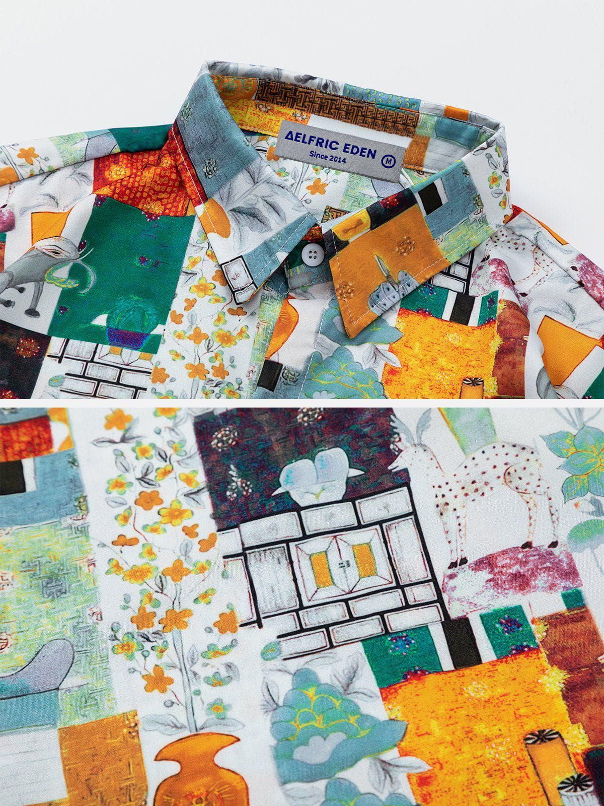 Aelfric Eden Artwork Graphic Short Sleeve Shirts sold by Aelfric Eden product image thumbnail 5