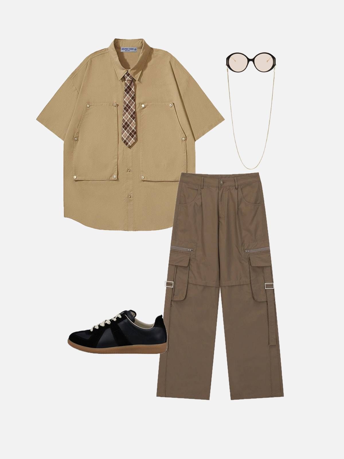 Aelfric Eden Creative Pocket Design Short Sleeve Shirts sold by Aelfric Eden product image thumbnail 3