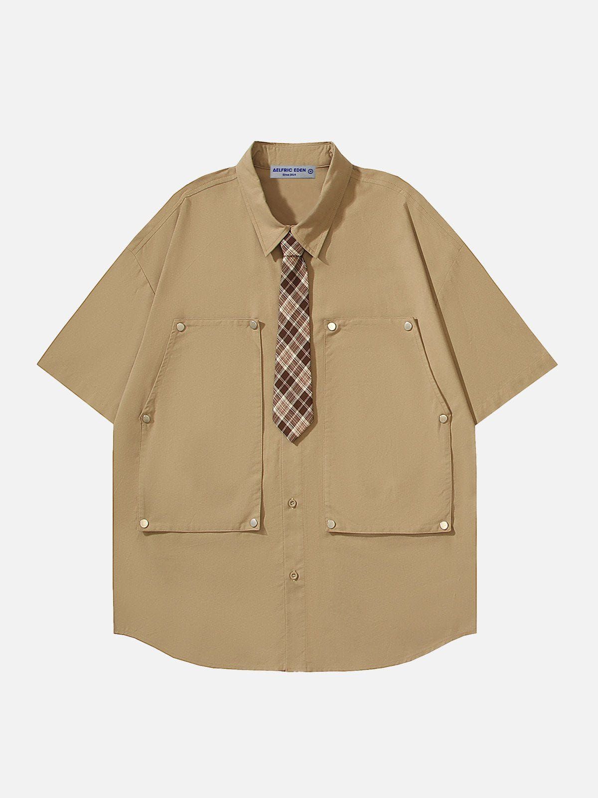 Aelfric Eden Creative Pocket Design Short Sleeve Shirts sold by Aelfric Eden