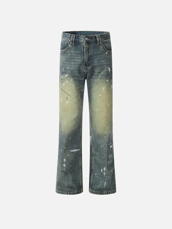 Aelfric Eden Splash-Ink Washed Jeans made by Aelfric Eden