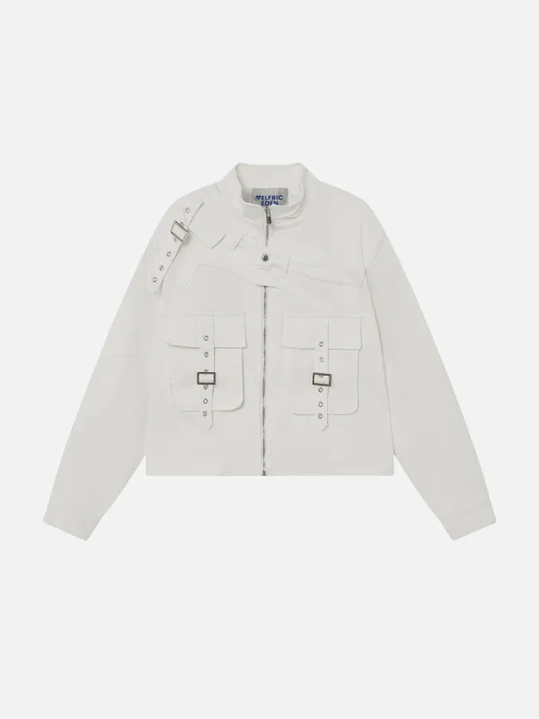 Aelfric Eden Irregular Pocket Patchwork Jacket sold by Aelfric Eden