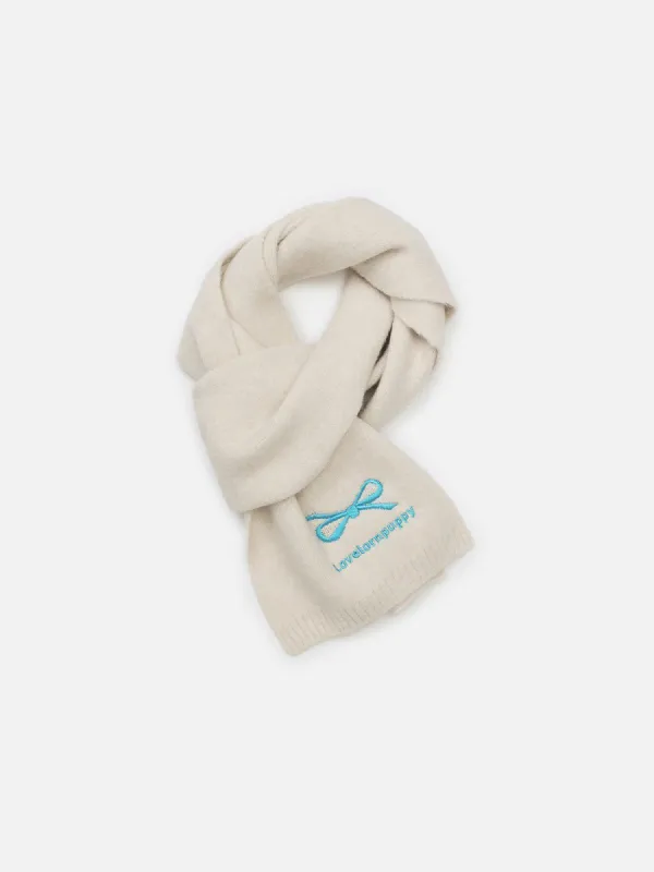 Bow Embroidery Scarf sold by Aelfric Eden