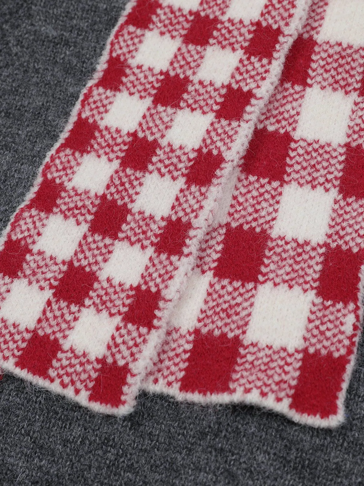 Aelfric Eden Knit Plaid Tie Hoodie sold by Aelfric Eden product image thumbnail 4