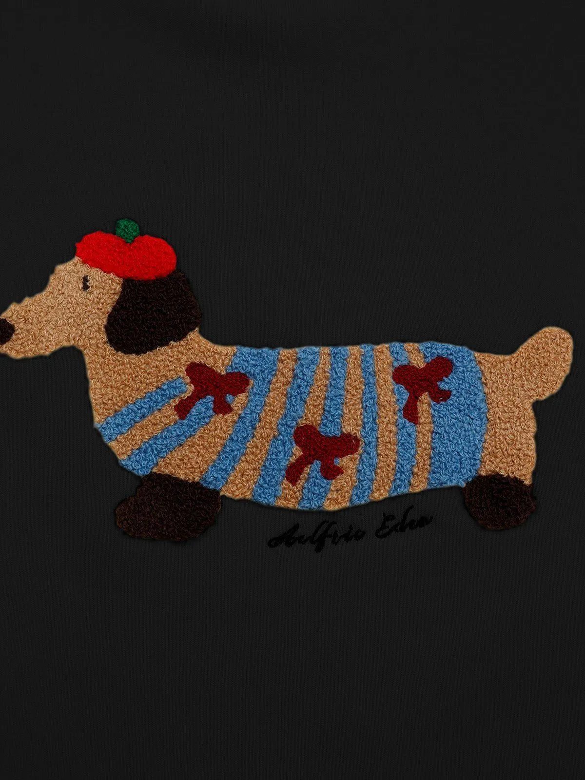Aelfric Eden Cartoon Dachshund Hoodie sold by Aelfric Eden product image thumbnail 3