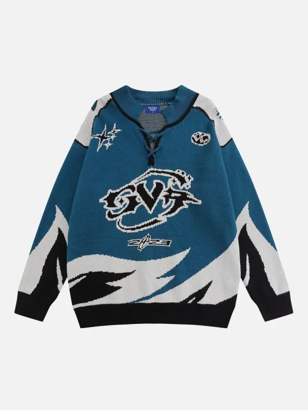 Aelfric Eden Tie-waist V-neck Sweater sold by Aelfric Eden