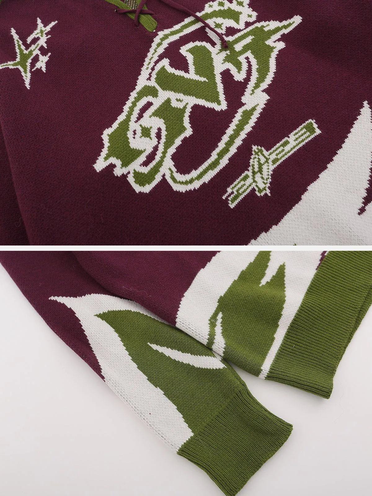 Aelfric Eden Tie-waist V-neck Sweater sold by Aelfric Eden product image thumbnail 4