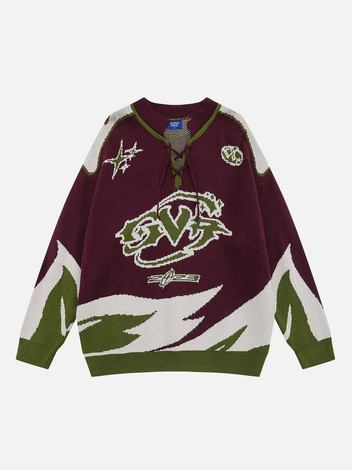 Aelfric Eden Tie-waist V-neck Sweater sold by Aelfric Eden product image thumbnail 2