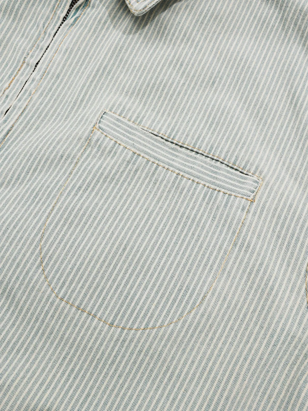 Aelfric Eden Vintage Stripe Denim Jacket sold by Aelfric Eden product image thumbnail 4