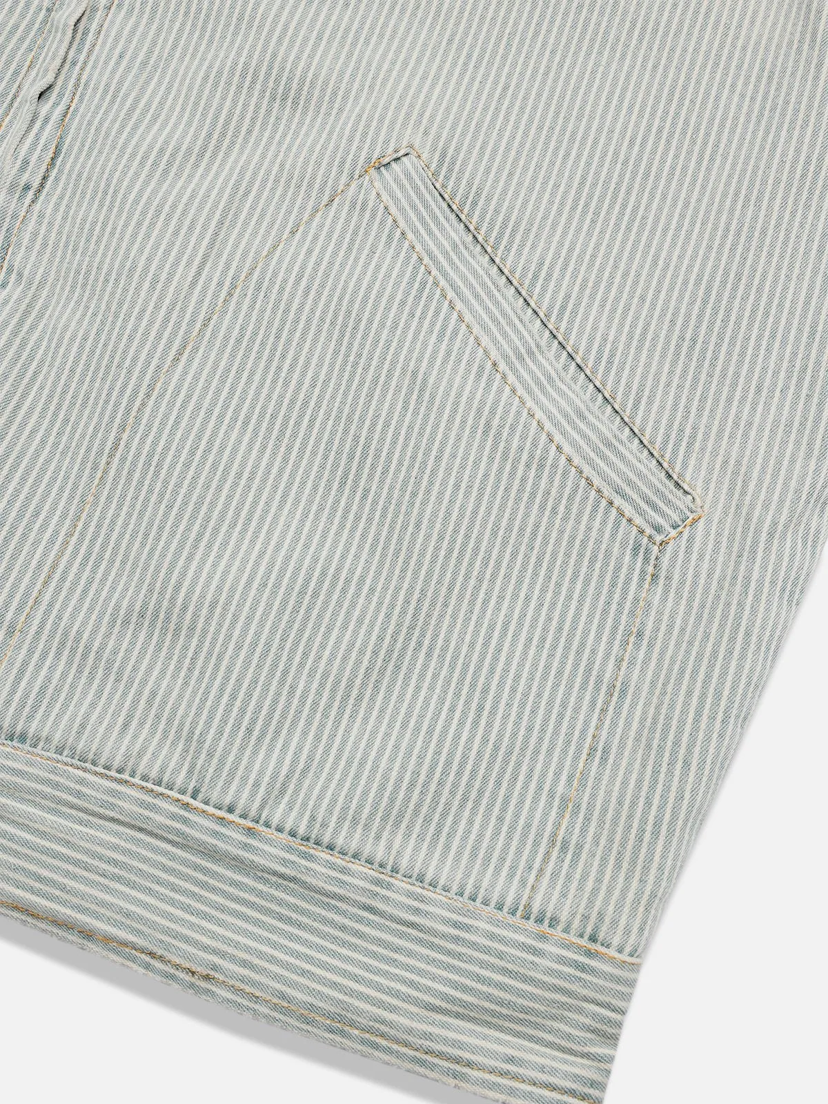 Aelfric Eden Vintage Stripe Denim Jacket sold by Aelfric Eden product image thumbnail 5