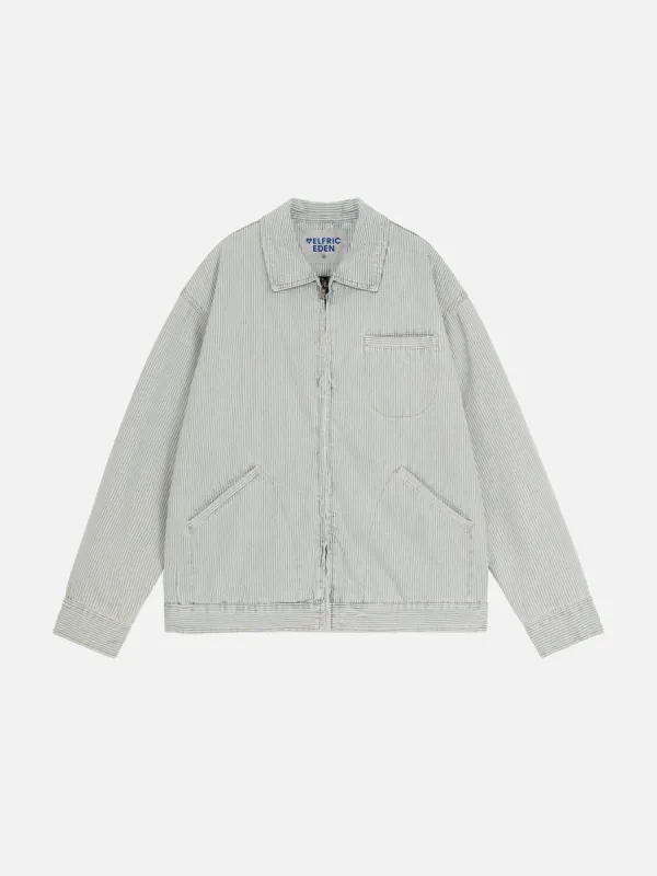Aelfric Eden Vintage Stripe Denim Jacket sold by Aelfric Eden