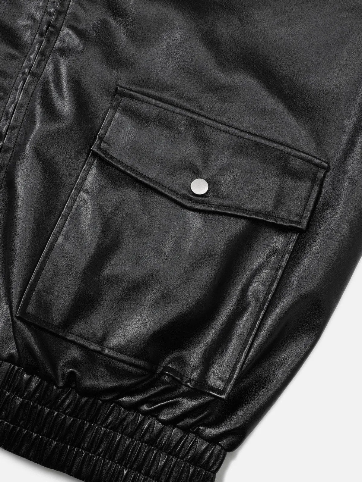 Aelfric Eden Embroidery Faux Leather Racing Jacket sold by Aelfric Eden product image thumbnail 5