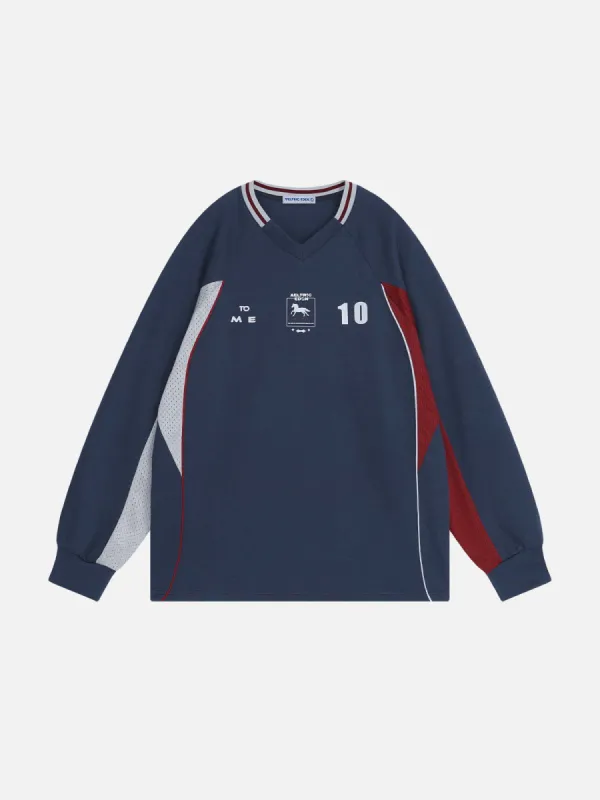 Aelfric Eden Color Blocking Graphic Sweatshirt sold by Aelfric Eden