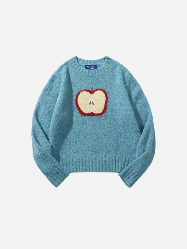 Aelfric Eden Apple Graphic Cropped Sweater sold by Aelfric Eden