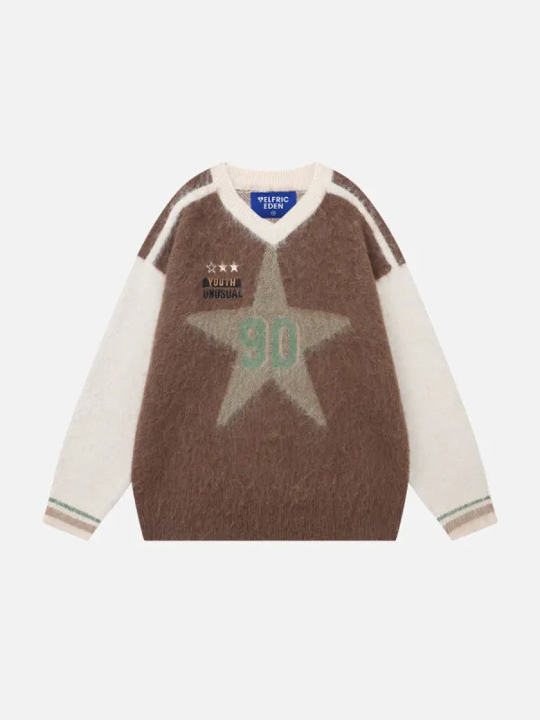 Aelfric Eden Star V-Neck Sweater sold by Aelfric Eden