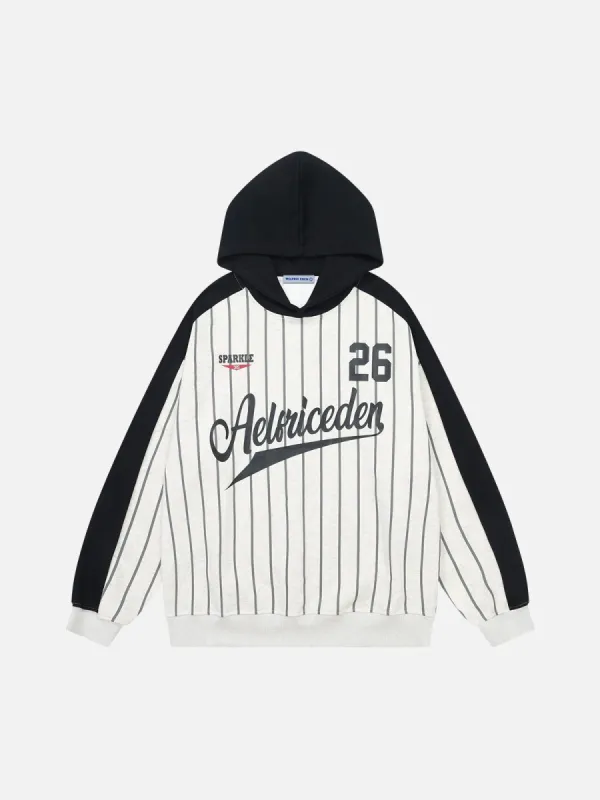 Aelfric Eden Vintage Stripe Graphic Hoodie sold by Aelfric Eden