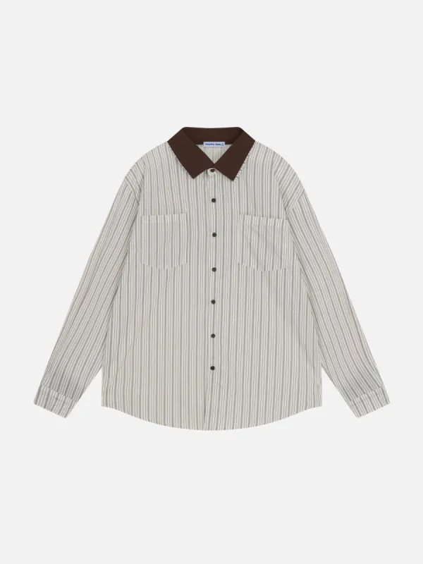 Aelfric Eden Vintage Stripe Long Sleeve Shirt sold by Aelfric Eden
