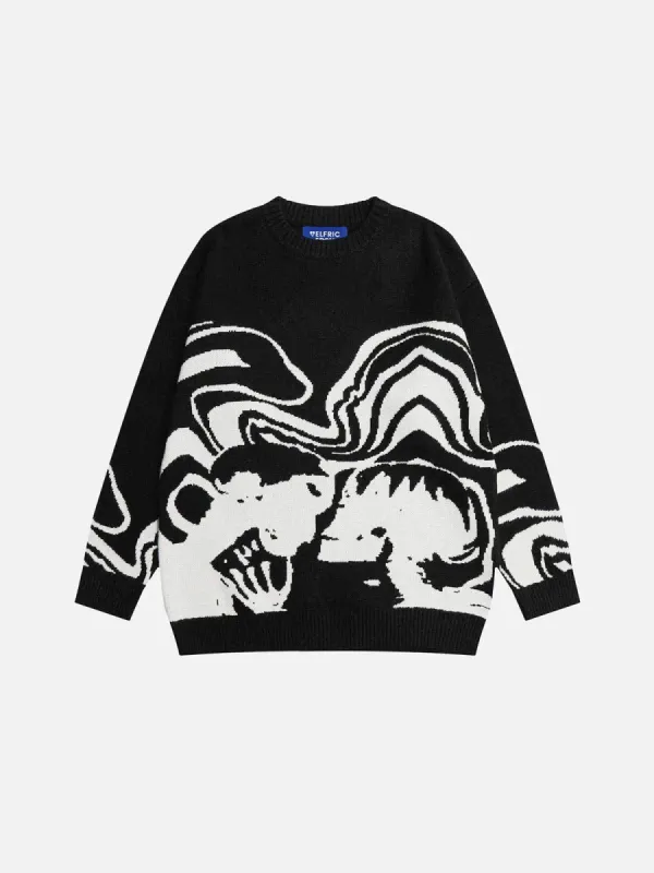 Skeleton Portrait Sweater sold by Aelfric Eden