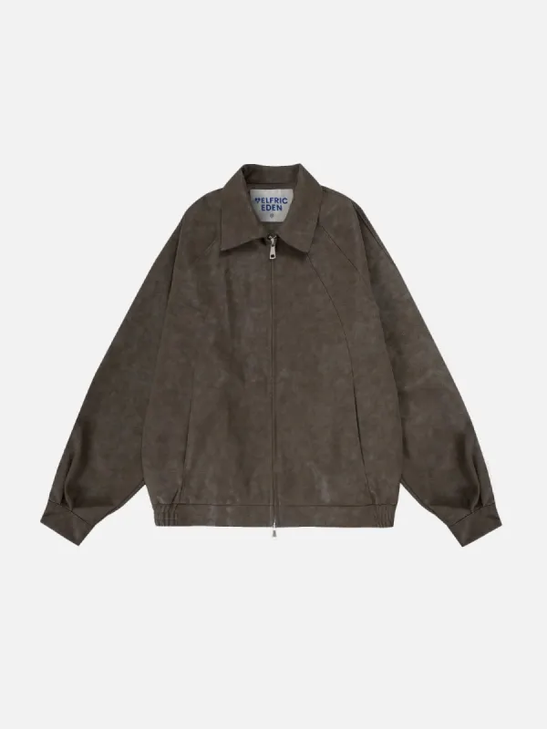 Aelfric Eden Basic Zip Up Faux Leather Jacket sold by Aelfric Eden