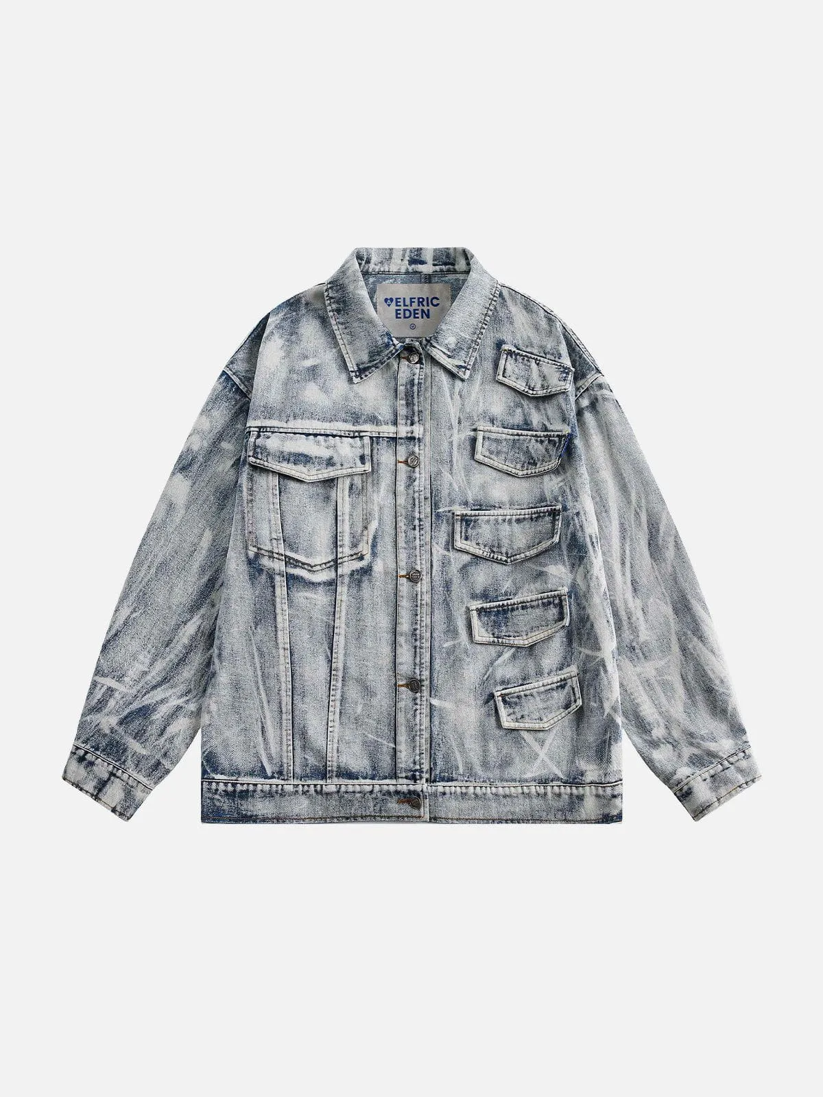 Aelfric Eden Patchwork Washed Denim Jacket sold by Aelfric Eden