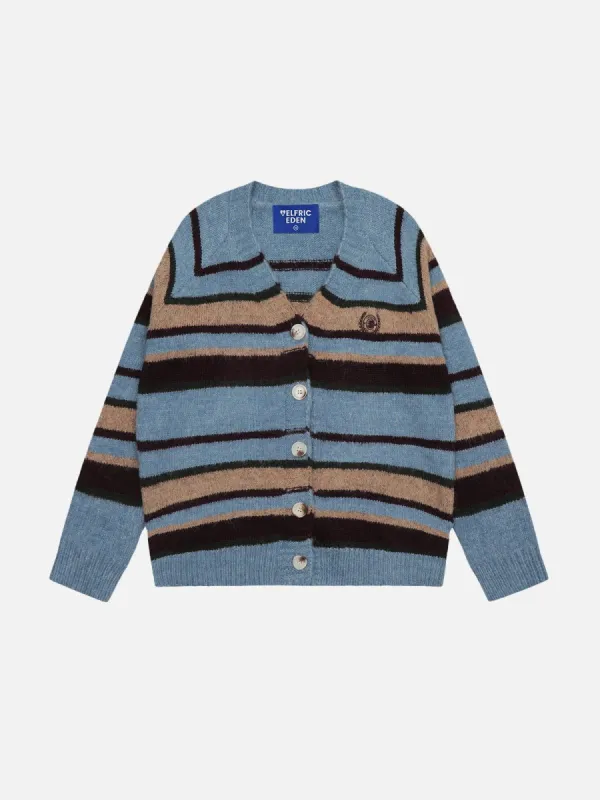 Aelfric Eden Color Blocking Stripe Cardigan sold by Aelfric Eden