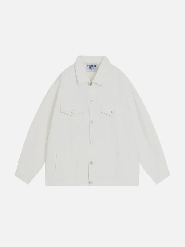 Aelfric Eden Vintage White Denim Jacket sold by Aelfric Eden