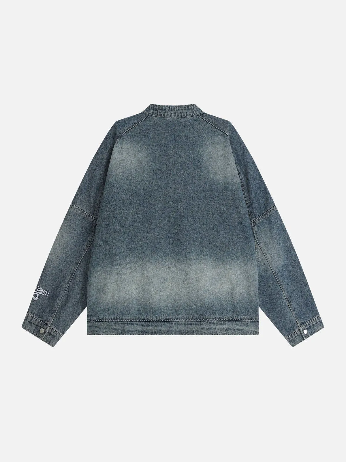 Aelfric Eden Washed Denim Racing Jacket sold by Aelfric Eden product image thumbnail 2