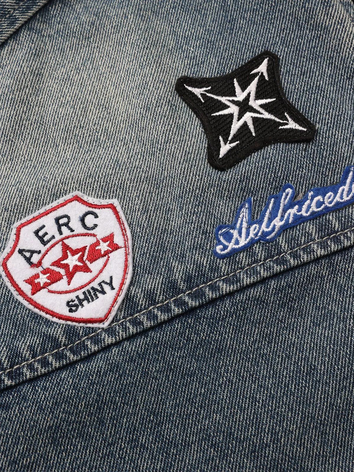 Aelfric Eden Washed Denim Racing Jacket sold by Aelfric Eden product image thumbnail 4