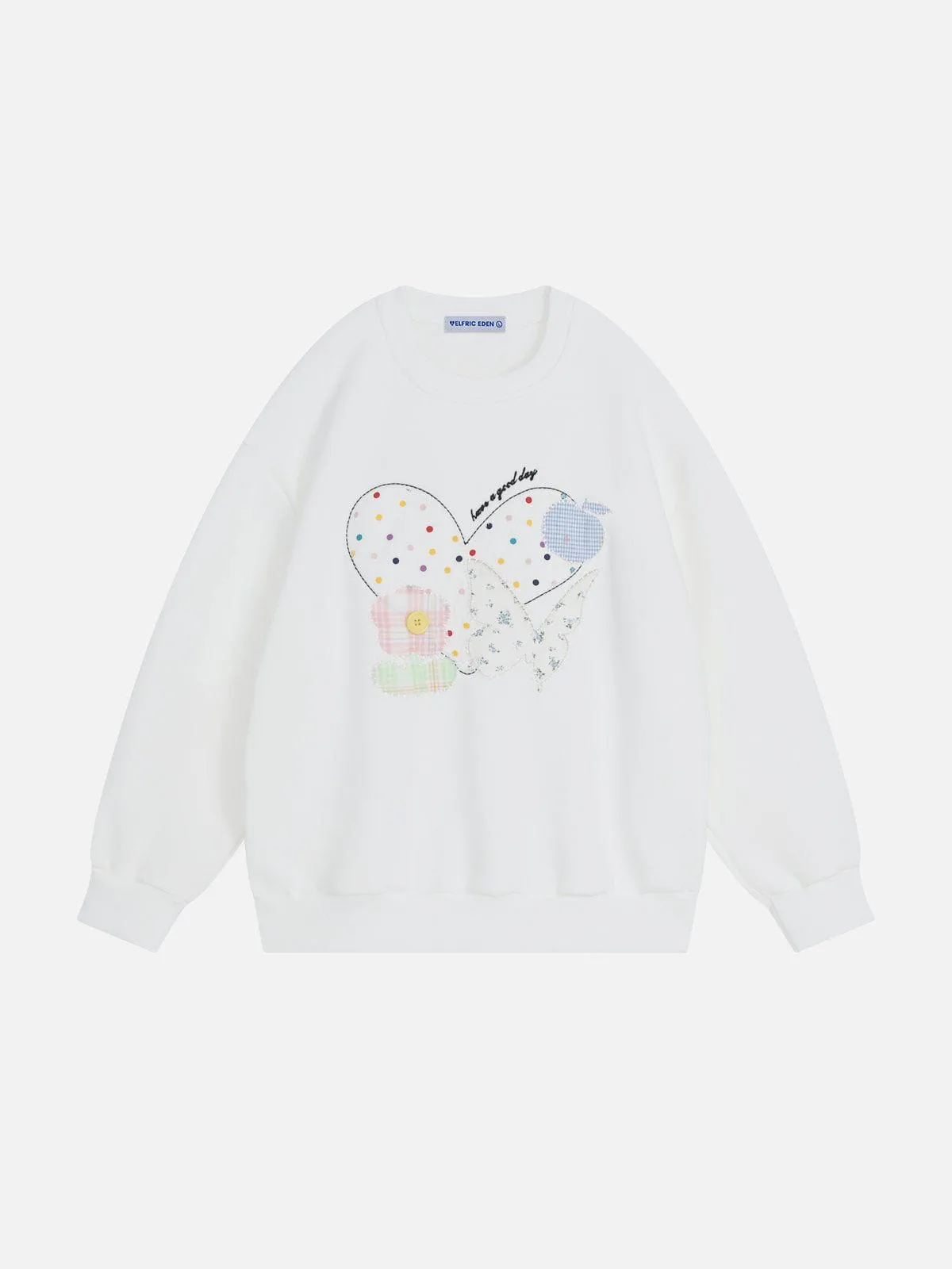 Aelfric Eden Embroidery Patchwork Sweatshirt sold by Aelfric Eden product image thumbnail 2
