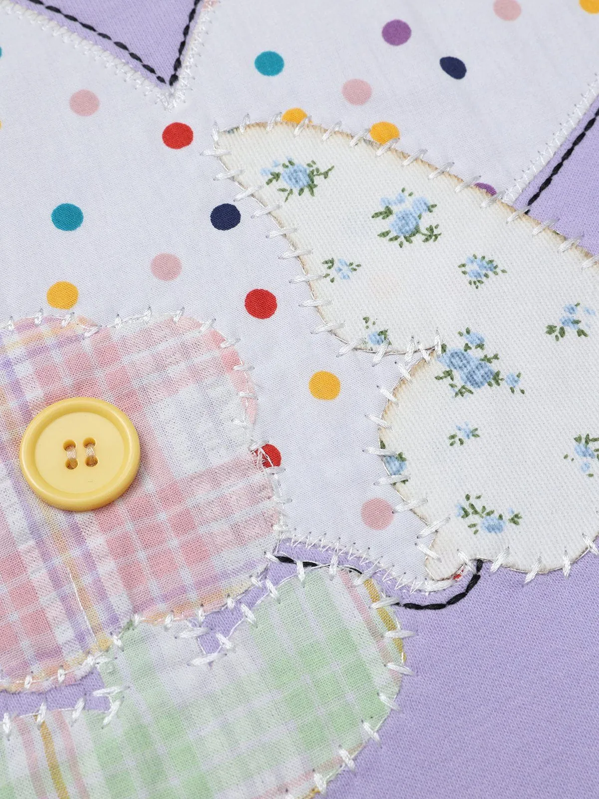 Aelfric Eden Embroidery Patchwork Sweatshirt sold by Aelfric Eden product image thumbnail 4