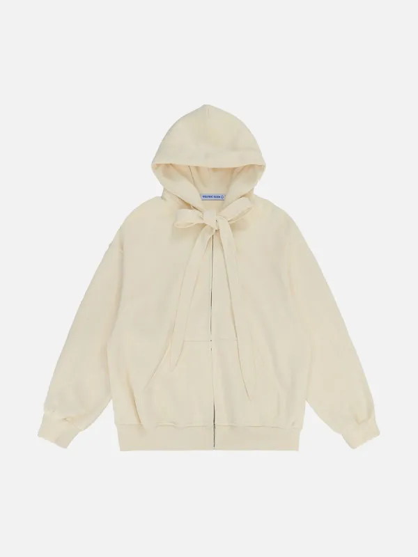 Aelfric Eden Solid Cropped Zip Up Hoodie sold by Aelfric Eden