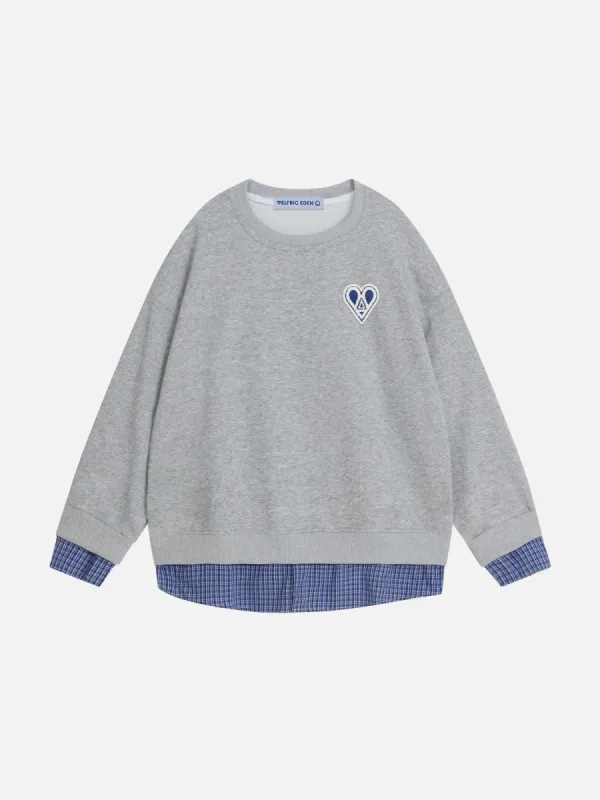 Aelfric Eden Plaid Two Layer Sweatshirt sold by Aelfric Eden