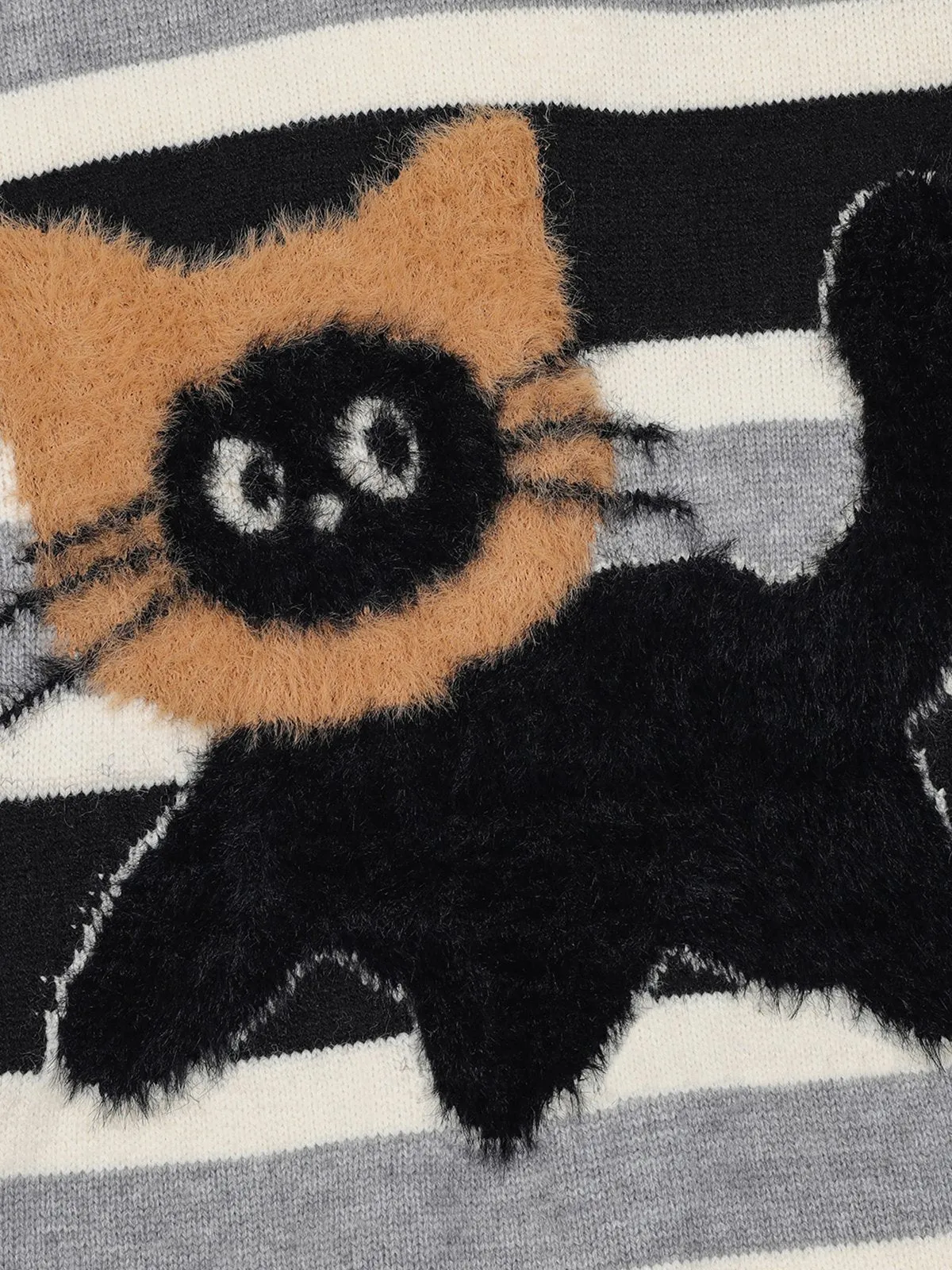 Aelfric Eden Cute Cat Stripe Sweater sold by Aelfric Eden product image thumbnail 3