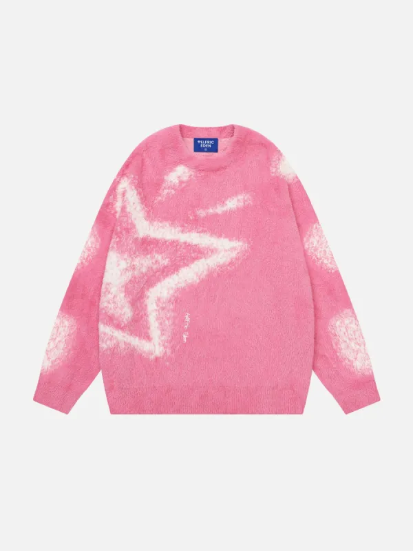Aelfric Eden Star Graphic Pink Sweater sold by Aelfric Eden