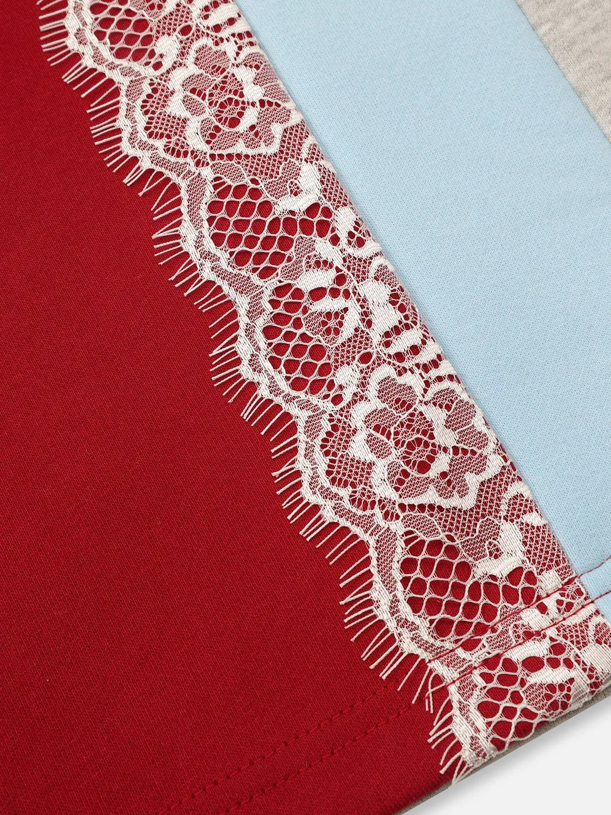 Aelfric Eden Color Blocking Lace Sweatshirt sold by Aelfric Eden product image thumbnail 5