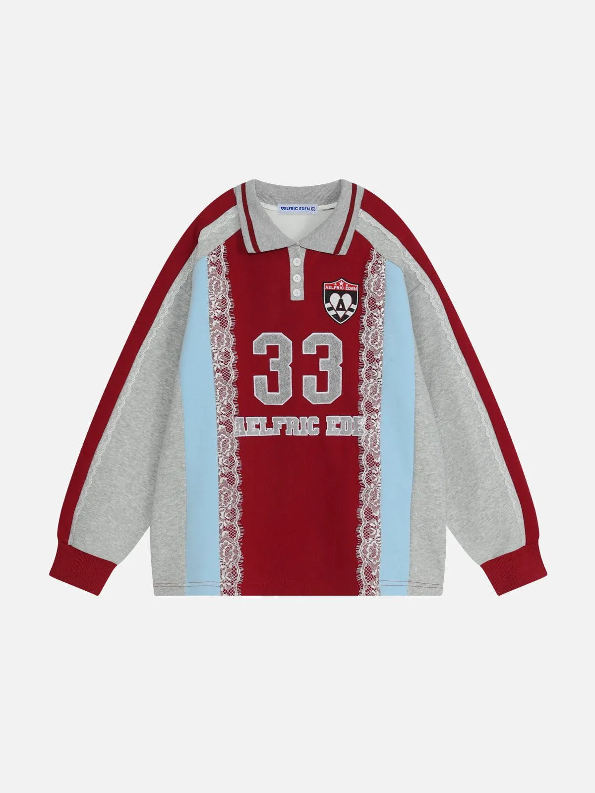 Aelfric Eden Color Blocking Lace Sweatshirt sold by Aelfric Eden