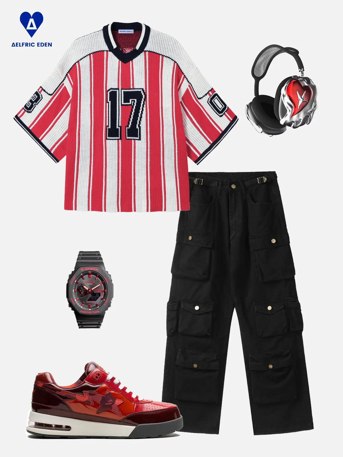 Aelfric Eden 17 Stripe Football Knit sold by Aelfric Eden product image thumbnail 4