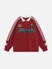 Aelfric Eden Applique Embroidery Polo Sweatshirt sold by Aelfric Eden
