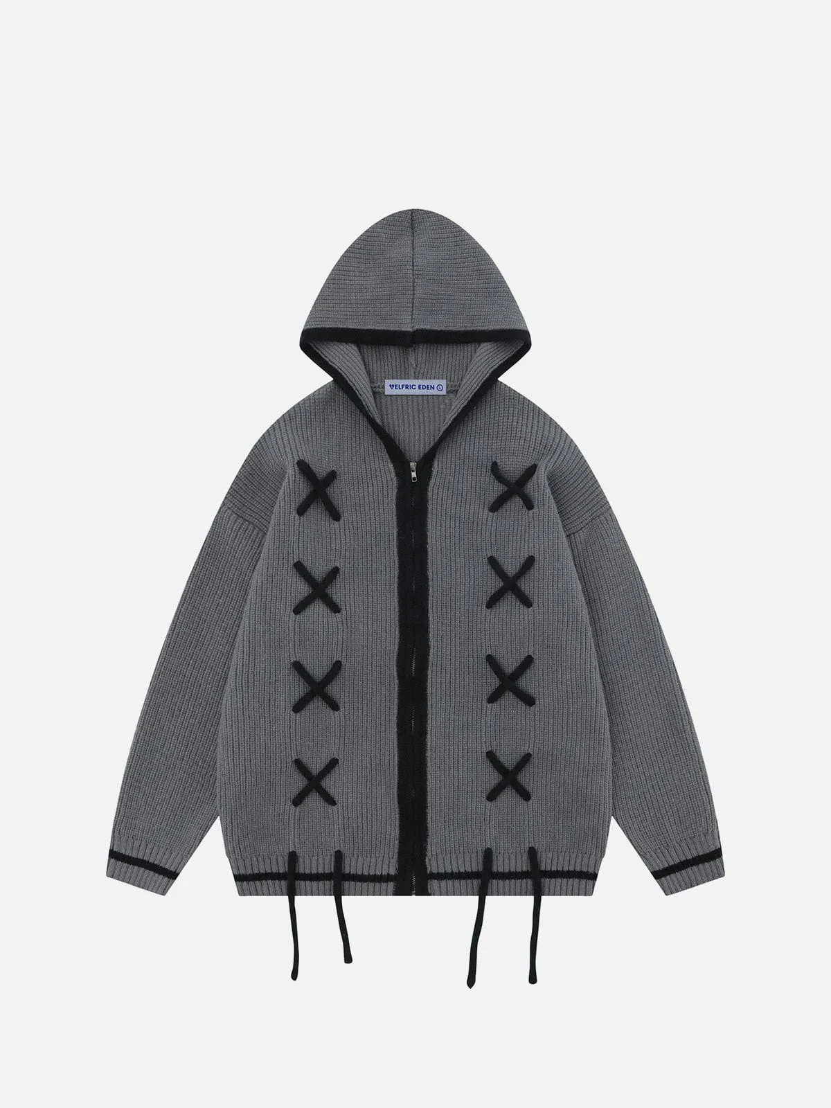 Aelfric Eden Ribbon Knit Zip Up Hoodie sold by Aelfric Eden