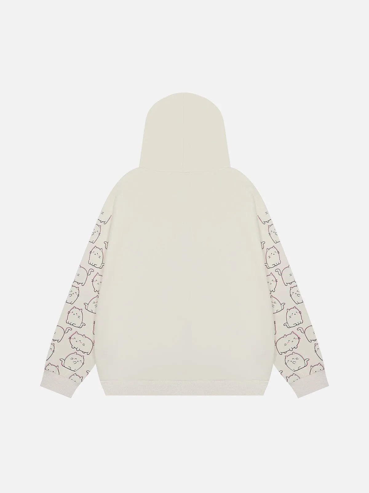 Aelfric Eden Full Print Cartoon Cat Zip Up Hoodie sold by Aelfric Eden product image thumbnail 3