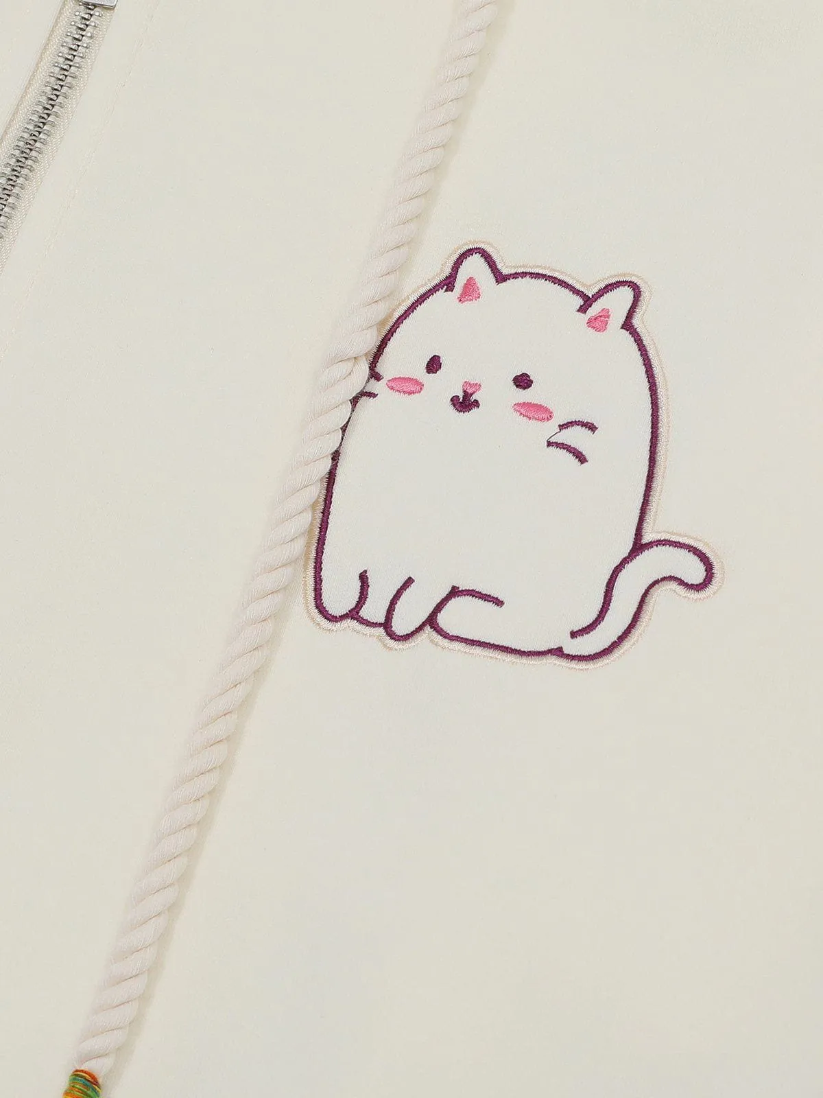 Aelfric Eden Full Print Cartoon Cat Zip Up Hoodie sold by Aelfric Eden product image thumbnail 4