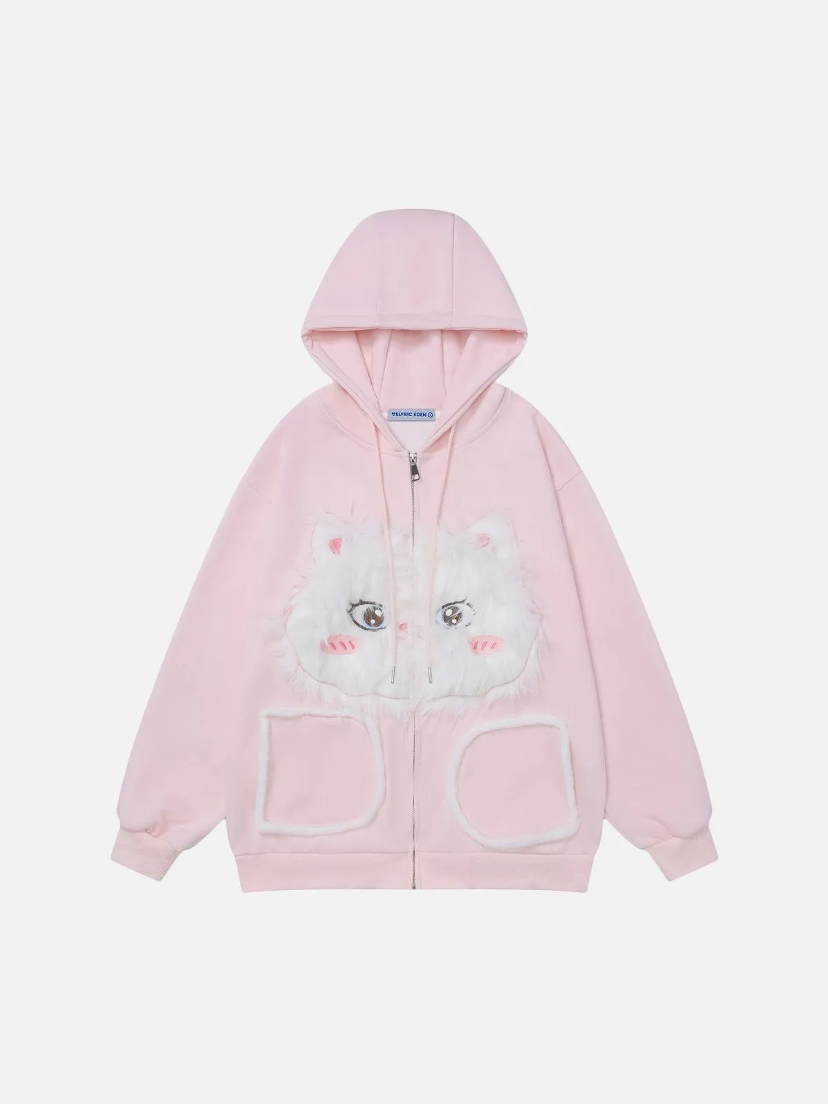Aelfric Eden Plush Cat Zip Up Hoodie sold by Aelfric Eden product image thumbnail 2