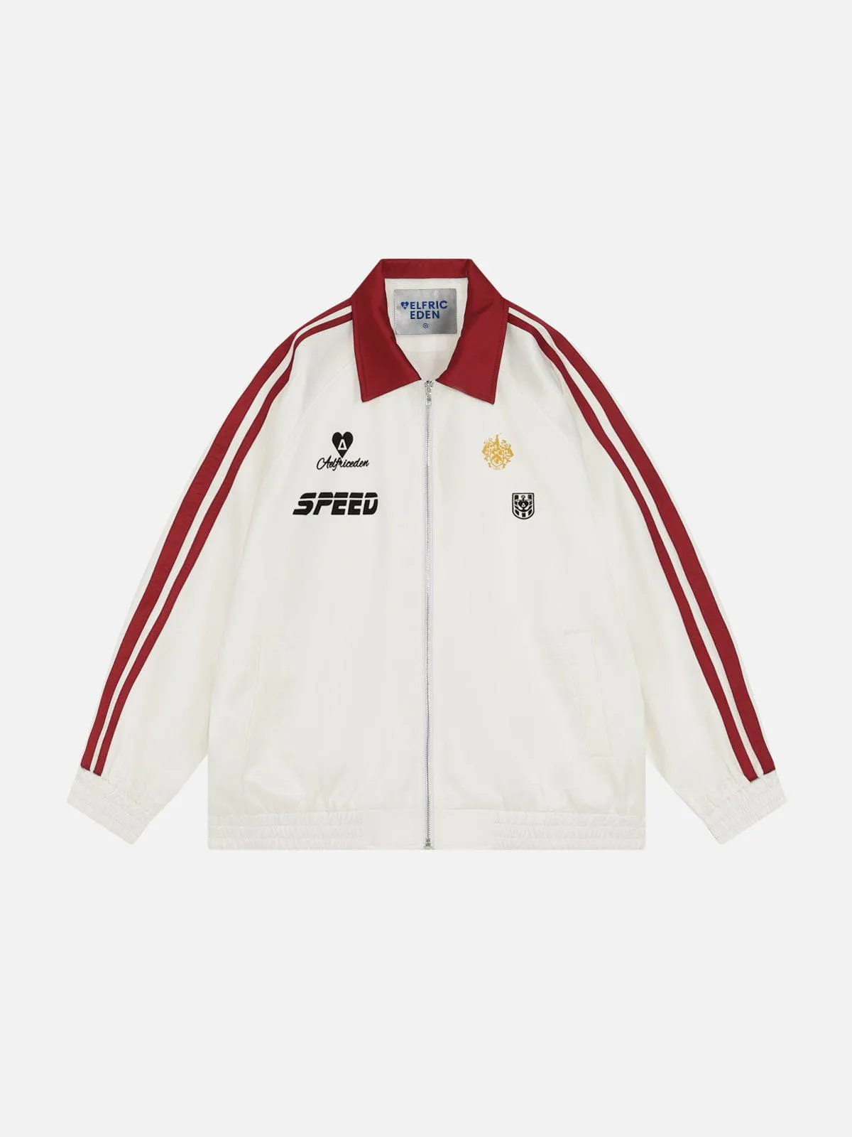 Aelfric Eden Stripe Patchwork Athleisure Jacket sold by Aelfric Eden