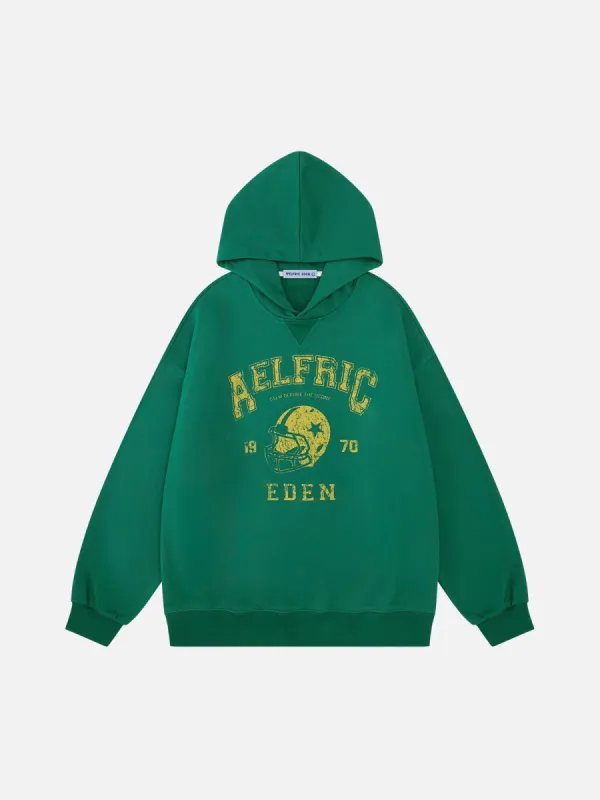 Aelfric Eden Rugby Cap Graphic Hoodie sold by Aelfric Eden